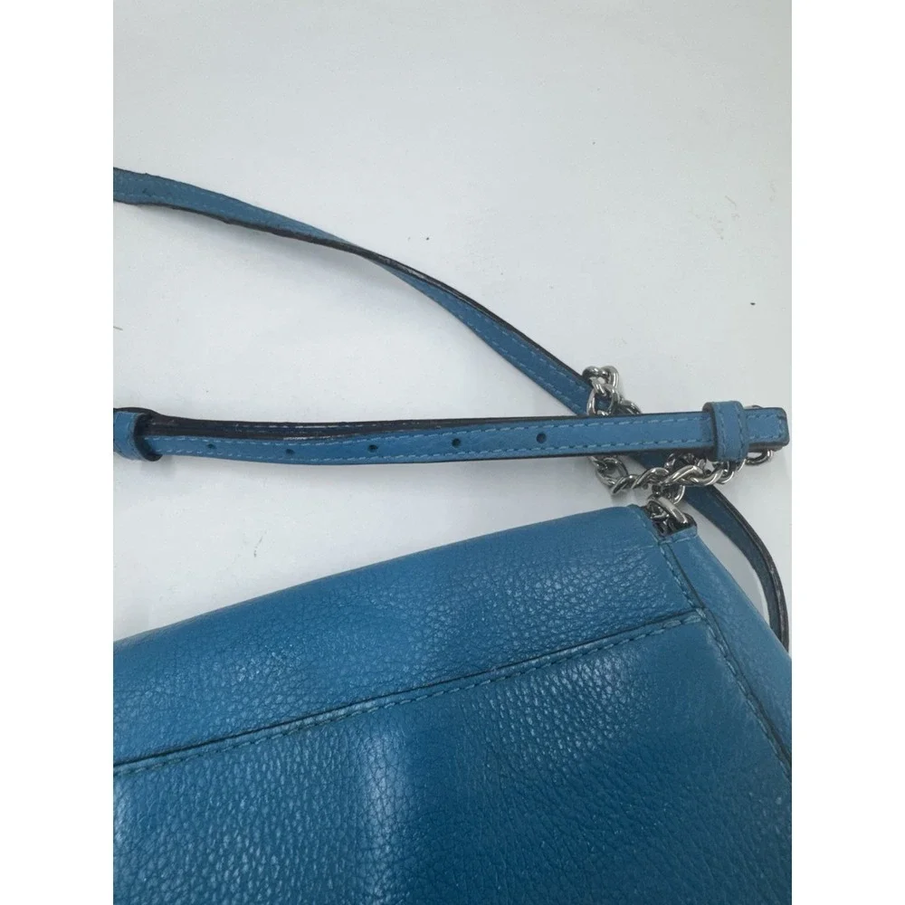 MICHAEL KORS FULTON Crossbody Bag Summer Blue Leather
